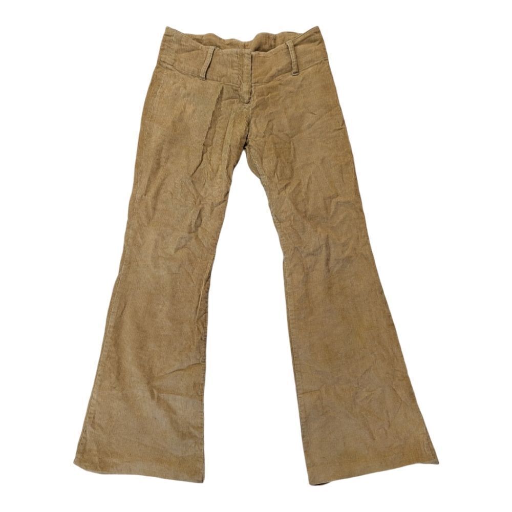 Hm divided corduroy bootcut pants size 25 European 34 Marigold beige